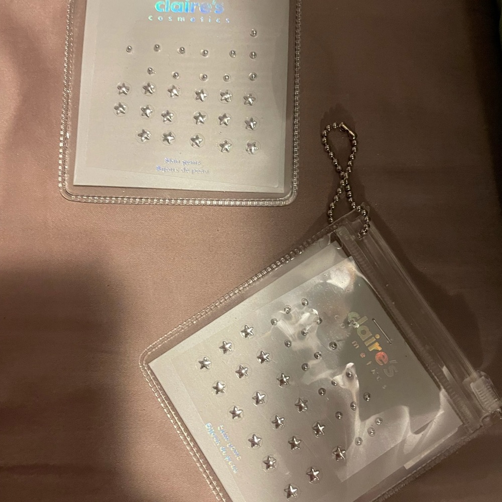 2 Claire’s cosmetic stickers